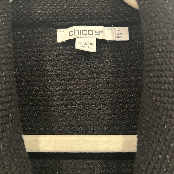 Chico's Black Beaded Blazer - Picture 3 of 5